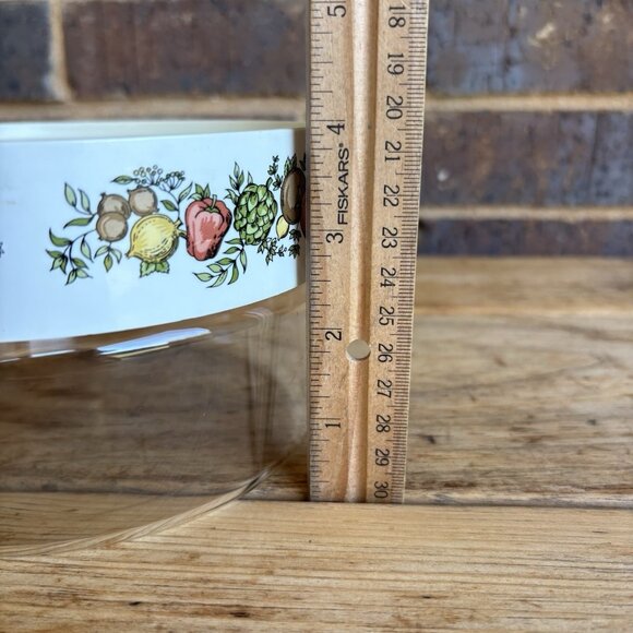 PYREX SPICE OF LIFE See-N-Store GLASS CANISTER CONTAINER 4" x 6" vintage 1970's - Picture 11 of 12